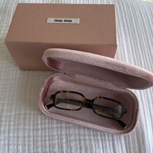 MIU MIU MU11ZSF Blue light filtering clear lense glasses